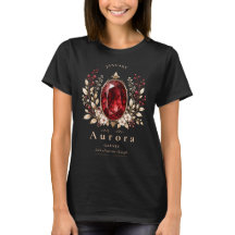 Persoonlijk Granaat Geboortesteen Shirt