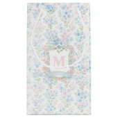 Persoonlijk Grandmillennial Bloem Monogram Klein Cadeauzakje (Achterkant)