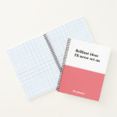 Persoonlijk grappig citeert Notitieboek (Binnen)