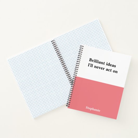 Persoonlijk grappig citeert Notitieboek (Binnen)