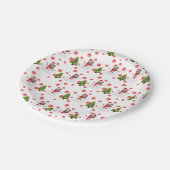 Persoonlijk grappig fotosnowman papieren bordje (Gekanteld)