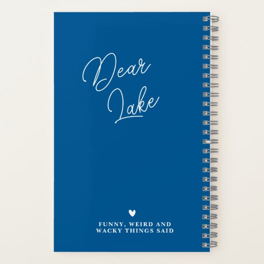 Persoonlijk grappig GEZINS Citaten Journaal Notitieboek (Achterkant)