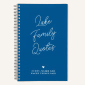 Persoonlijk grappig GEZINS Citaten Journaal Notitieboek (Voorkant)