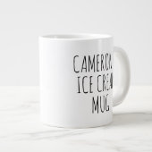 Persoonlijk grappig grap cadeau ijs grote koffiekop (Voorkant rechts)
