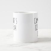 Persoonlijk grappig grap cadeau ijs grote koffiekop (Voorkant)
