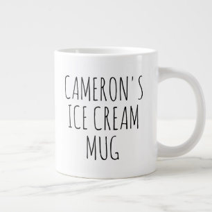 Persoonlijk grappig grap cadeau ijs grote koffiekop