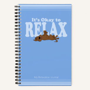 Persoonlijk Grappig Hond Blauw Aangepast Mindful J Notitieboek