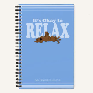 Persoonlijk Grappig Hond Blauw Aangepast Mindful J Notitieboek