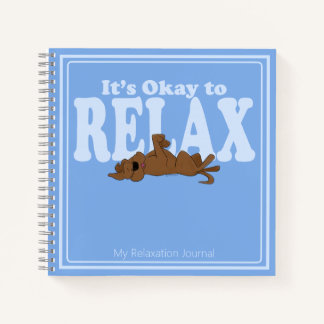 Persoonlijk Grappig Hond Blauw Vierkant Mindful Jo Notitieboek