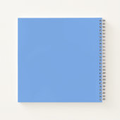 Persoonlijk Grappig Hond Blauw Vierkant Mindful Jo Notitieboek (Achterkant)