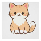 Persoonlijk Grappig Katten Cadeau – Minimale Aange Perfect Poster (Voorkant)