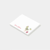 Persoonlijk grappig kip met ei abstract notitieblo post-it® notes (Schuin)