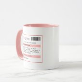 Persoonlijk Grappig Koffie/Thee Recept Mok (Voorkant links)