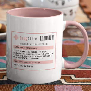 Persoonlijk Grappig Koffie/Thee Recept Mok