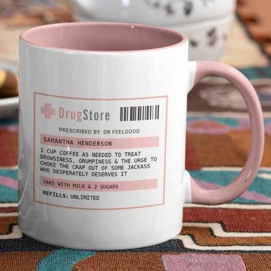 Persoonlijk Grappig Koffie/Thee Recept Mok