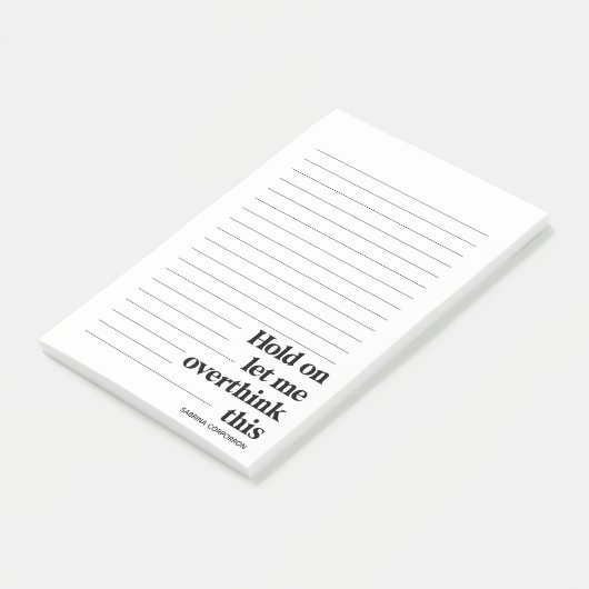 Persoonlijk grappig, laat me dit overdenken post-it® notes (Schuin)