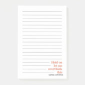 Persoonlijk grappig, laat me dit overdenken post-it® notes (Voorkant)