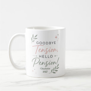 Persoonlijk grappig pensioencadeau voor collega koffiemok
