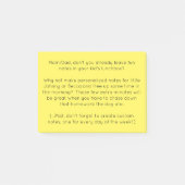 Persoonlijk grappig post-it® notes (Voorkant)