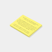 Persoonlijk grappig post-it® notes (Schuin)