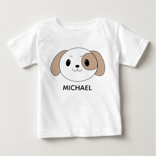 Persoonlijk grappig puppy cartoon gezicht