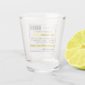 Persoonlijk grappig recept shotglas shot glas (Achterkant)