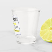 Persoonlijk grappig recept shotglas shot glas (Rechts)