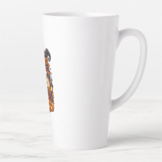 Persoonlijk Grappig Spook Halloween Foto T-shirt Latte Mok