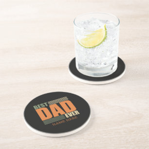 Persoonlijk Grappig Vaderdag Cadeau Beste Papa Zandsteen Onderzetter