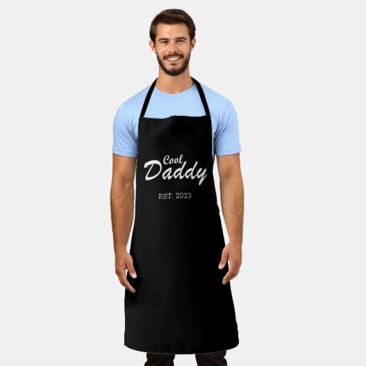 Persoonlijk grappig vadersdag cadeau Cool Papa Schort (Gedragen)