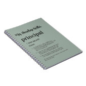Persoonlijk Grappige Definitie voor Directeuren Notitieboek (Rechterzijde)