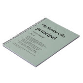 Persoonlijk Grappige Definitie voor Directeuren Notitieboek (Linkerzijde)