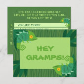 Persoonlijk - Green Chameleon Connections Briefkaart (Voorkant / Achterkant)