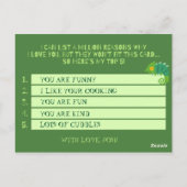 Persoonlijk - Green Chameleon Connections Briefkaart (Achterkant)