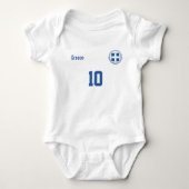 Persoonlijk Griekenland Baby Bodysuit (Voorkant)