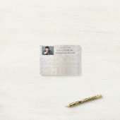 Persoonlijk grijs zilver, binair IT-beheer Post-it® Notes (Op bureau)