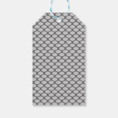 Persoonlijk Grijze Witte Vissen Weddenschap Hartel Cadeaulabel (Achterkant)