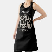 Persoonlijk Grill Als een Legende BBQ Schort (Insitu)