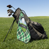 Persoonlijk groen betaald golfhanddoek (Groen)