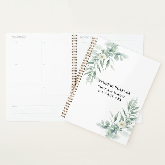 Persoonlijk groen blad planner (Display)
