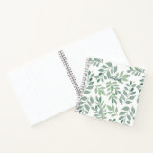 Persoonlijk groen blad spiraal notebook notitieboek (Binnen)
