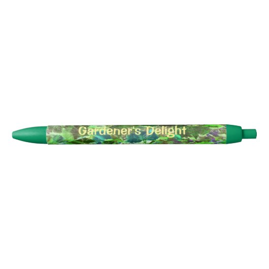 Persoonlijk groen bladloof zwarte inkt pen (Voorkant)