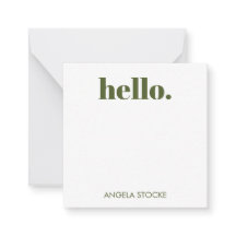 Persoonlijk groen gingham