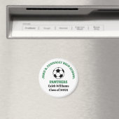 Persoonlijk Groen Voetbalteam Middelbare School Magneet (Insitu (Vaatwasser))