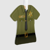 Persoonlijk Groene Uniform van de Sheriff van de C Ornament (voorkant)