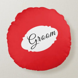 Persoonlijk Groom Rond Kussen – Moderne Decoratie