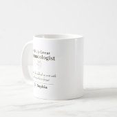 Persoonlijk Groot Dermatoloog Waarderingscadeau Koffiemok (Voorkant links)
