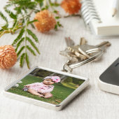 Persoonlijk groot fotoSleutelhanger Sleutelhanger (Zijkant)