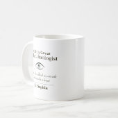 Persoonlijk Groot Geschenk voor Oogarts Koffiemok (Voorkant links)