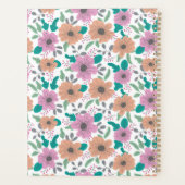 Persoonlijk groot helder bloemenpatroon 20XX Planner (Achterkant)